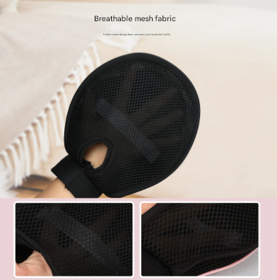 Purple 3-Pack Gentle Pet Grooming Glove - Deshedding, Bathing & Massage Mitt for Dogs & Cats, Breathable & Adjustable