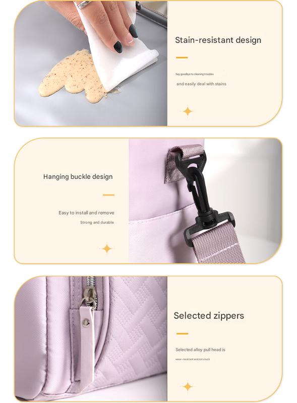 Purple Chic Insulated Lunch Tote Bag - 11L Large Capacity Cooler for Work, Picnic & Travel - Durable Oxford Fabric