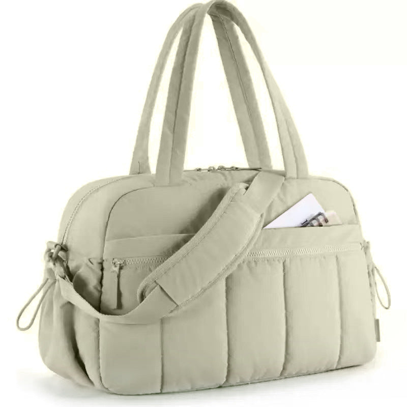 Light Green Versatile Carry-On Travel Duffel Bag - Airline Personal Item Size with Waterproof Wet Pocket &amp; Trolley Sleeve
