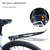 Style B Black and Green Lightweight Bicycle Rear Mudguard - Adjustable PP5 Fender for MTB, Road & Folding Bikes (NOT for V-Brakes)