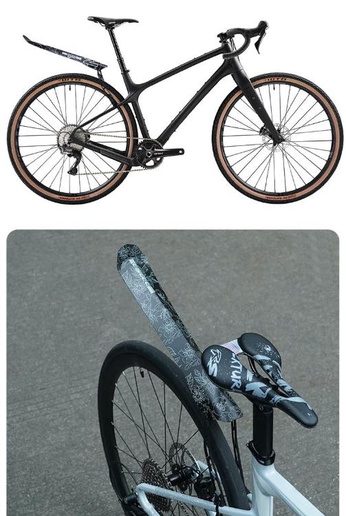 Style D Black and Pink Lightweight Bicycle Rear Mudguard - Adjustable PP5 Fender for MTB, Road & Folding Bikes (NOT for V-Brakes)