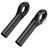 Black Ultralight Carbon Fiber Bicycle Bar Ends - Ergonomic Anti-Slip Grips for MTB & Hybrid Bikes (22.2mm)