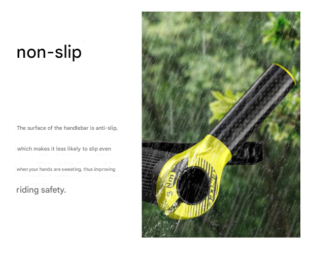 Black Ultralight Carbon Fiber Bicycle Bar Ends - Ergonomic Anti-Slip Grips for MTB & Hybrid Bikes (22.2mm)