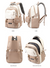 Red and White Large Capacity Student Backpack - Durable Oxford Cloth School Bag with Laptop Compartment & Multiple Pockets