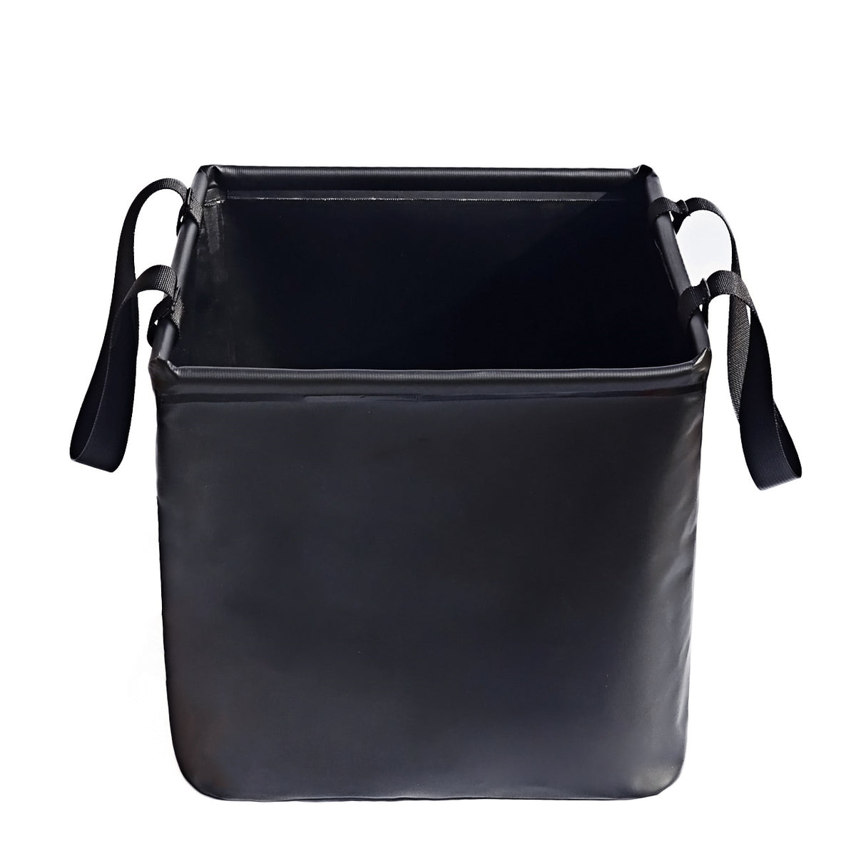 Black 25L Collapsible Bucket - Heavy-Duty PVC Waterproof Folding Pail for Fishing, Camping &amp; Car Washing