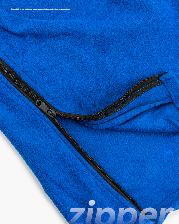 Dark Blue Versatile Double-Sided Fleece Bag Liner - Lightweight & Portable Travel Blanket for Camping & Outdoors