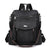 Black Chic Women's PU Leather Convertible Backpack - Anti-Theft Design, Multi-Pocket Shoulder Bag with Tassel