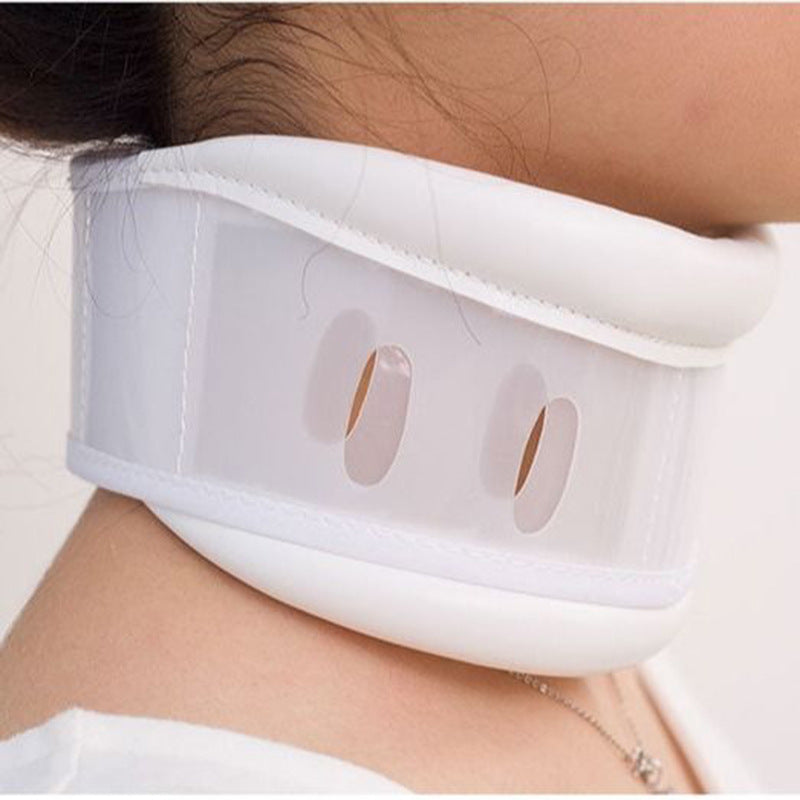 Size S White Adjustable Cervical Collar Neck Brace - Breathable Support for Pain Relief &amp; Posture