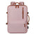 Pink Expandable Laptop Backpack with USB Port - Stylish Travel & Business Daypack