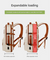 Grey Expandable Laptop Backpack with USB Port - Stylish Travel & Business Daypack