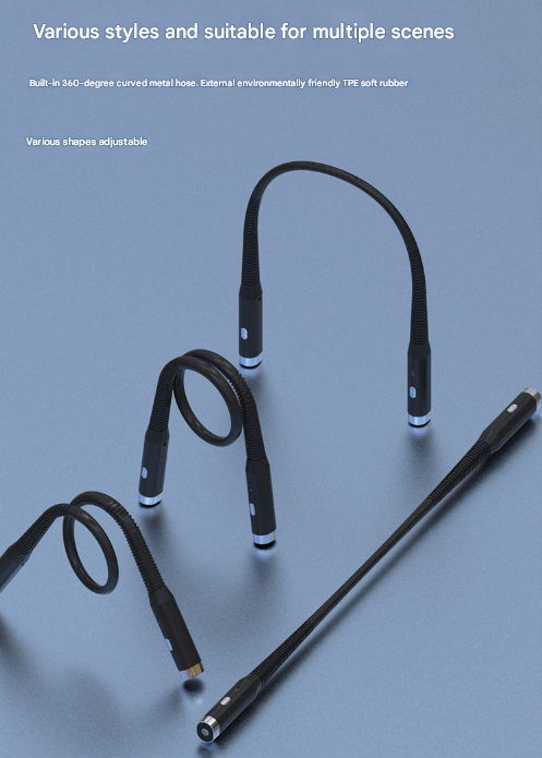 Pink Hands-Free LED Neck Reading Light - USB Rechargeable with 3 Color & Brightness Modes, Flexible Gooseneck for Books, Crafts & Knitting