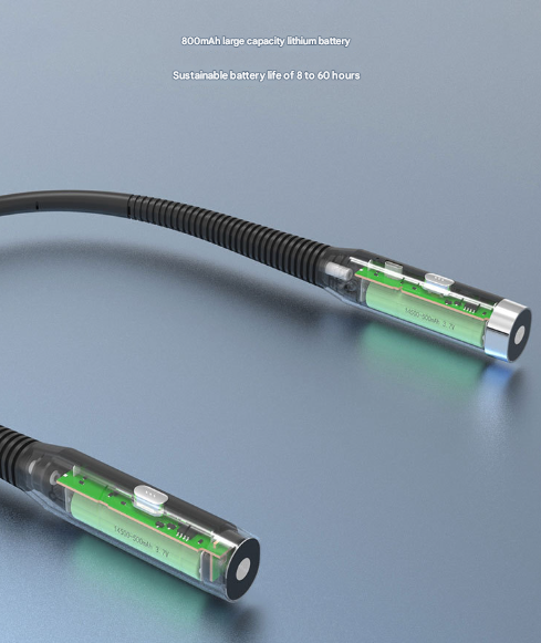 Pink Hands-Free LED Neck Reading Light - USB Rechargeable with 3 Color & Brightness Modes, Flexible Gooseneck for Books, Crafts & Knitting