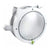 White 4-Way Locking Cat Flap Door - Pet Entry Portal for Interior Doors, Walls & Cabinets
