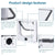 Size L Black 4-Way Locking Pet Flap Door for Cats and Small Dogs - Weatherproof Magnetic Cat Door