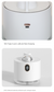 Pink Adorable Space Capsule Humidifier - Portable USB Cool Mist Maker with LED Display & Ambient Night Light