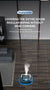 Black Smart Robotic Floor Mop with Humidifier Spray - Ultra-Slim Automatic Wet & Dry Floor Cleaner