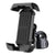 Black Heavy Duty Bike Phone Mount - Anti-Shake Motorcycle Holder with Secure Lock, 360 Rotation Cradle for All-Terrain Cycling