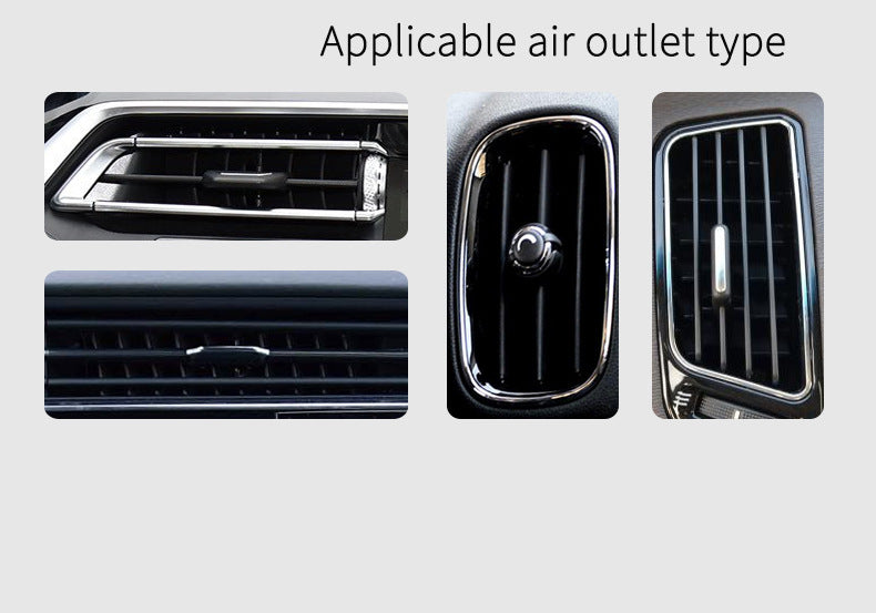 Black Creative Bat-Style Gravity Car Phone Mount - Secure Air Vent Holder with 360 Rotation