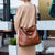 Coffee Womens Soft PU Leather Hobo Bag - Large Casual Tote Handbag with Adjustable Crossbody Strap