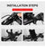 Red and Black Secure Grip Bike Phone Mount - Adjustable 360 Rotation Bicycle Handlebar Holder, Universal Cradle for MTB & Road Cycling