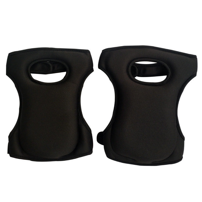 Black Adjustable Gardening Knee Pads - Comfortable Neoprene Knee Protectors for Weeding &amp; Outdoor Work