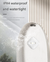 2 Pcs White Automatic UVC Toilet Sanitizer Light - Rechargeable Portable Sterilizer for Bathroom Hygiene