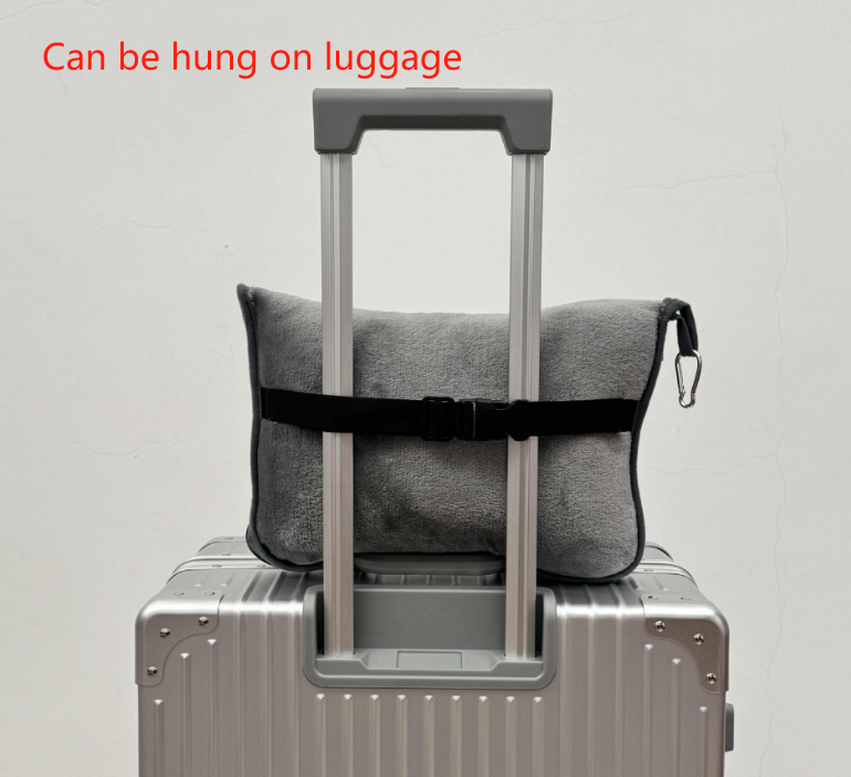 Grey Multi-Function 2-in-1 Travel Blanket with Storage - 50 x 60 in (127 x 152 cm) Lightweight Airplane Companion