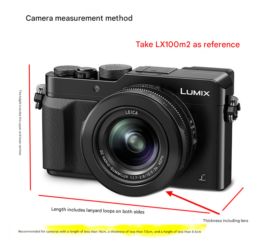 Coffee PU Leather Camera Bag for Fujifilm X Canon G Olympus PEN - Compact Vintage Design