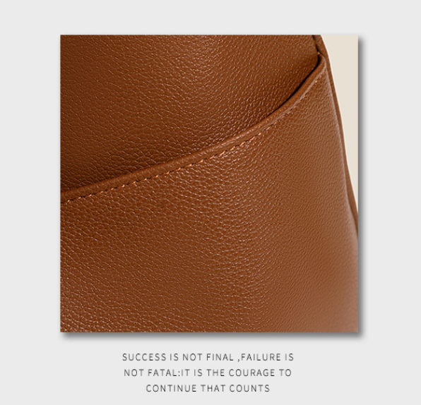 Black Retro PU Leather Tote Bag for Women - Casual Single Shoulder Crossbody Bag