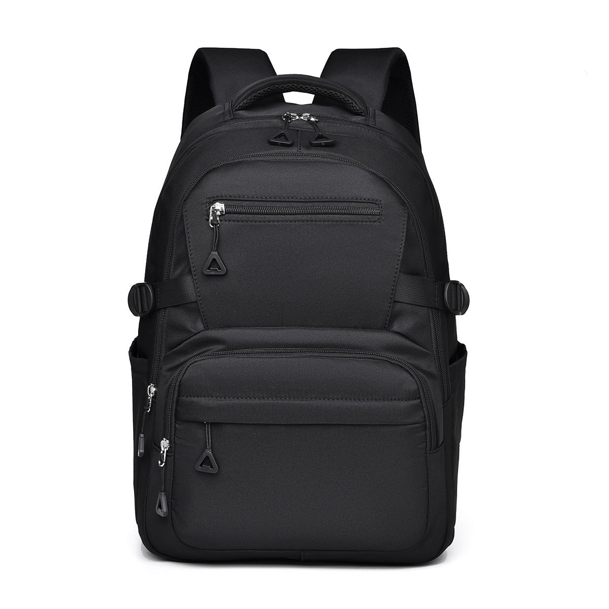 Black Trendy Korean-Style Large-Capacity Backpack for Women - 14&quot; Laptop Travel Bag