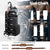 Waterproof Fitness Water Bottle Holder Bag with Adjustable Strap - Black Gym Crossbody