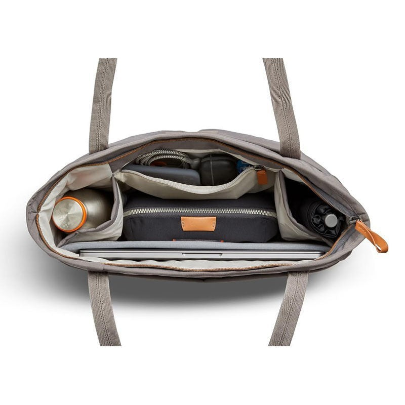 Grey Waterproof Women's Tote Shoulder Bag - Large Capacity with 15-Inch Laptop Pocket