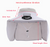 Dark Grey Outdoor Solar Fan Sun Hat - Large Brim Fishing Hiking Hat with Neck Cape