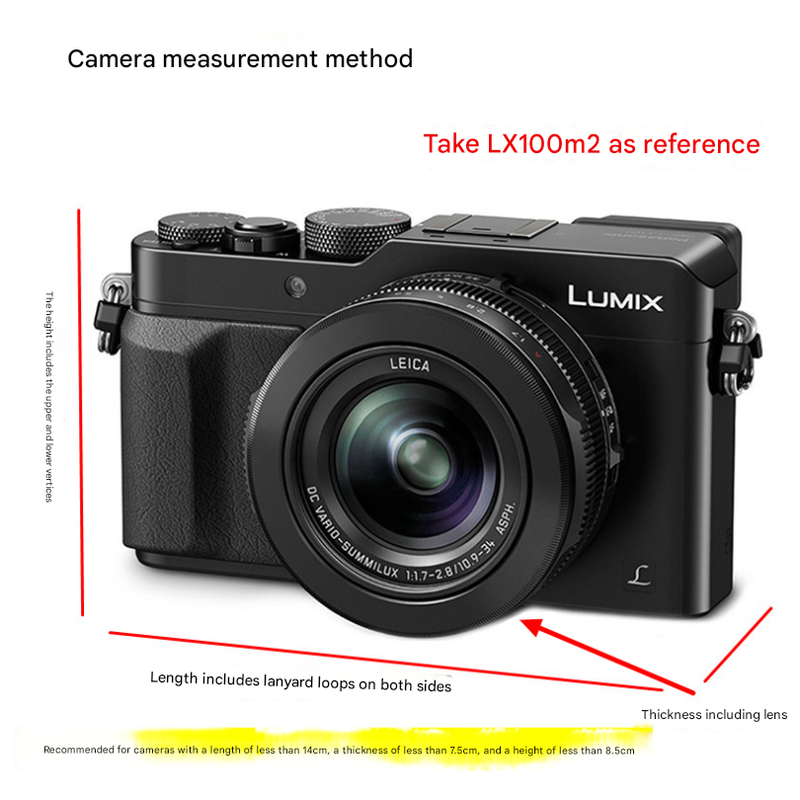 Milk Cow PU Leather Camera Bag for Fujifilm X Canon G Olympus PEN - Compact Vintage Design