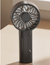 Black Mini Portable USB Rechargeable Fan - Quiet Cooling for Desk or Travel