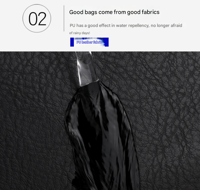 Light Brown Large-Capacity PU Leather Backpack - Stylish Business & Travel Companion