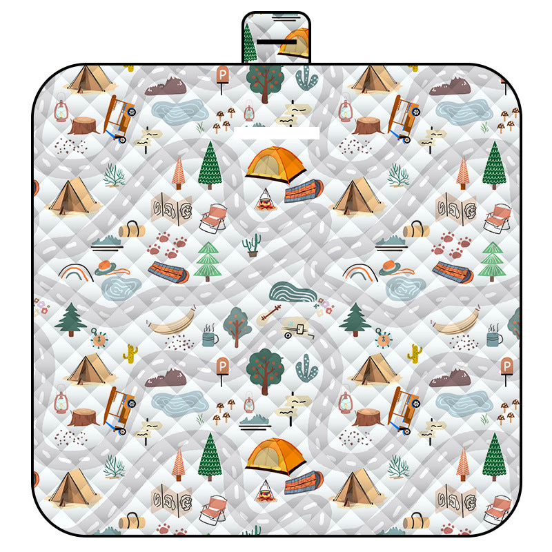 Maze Adventure Thick Waterproof Foldable Picnic Mat - 150x200cm for Camping &amp; Beach