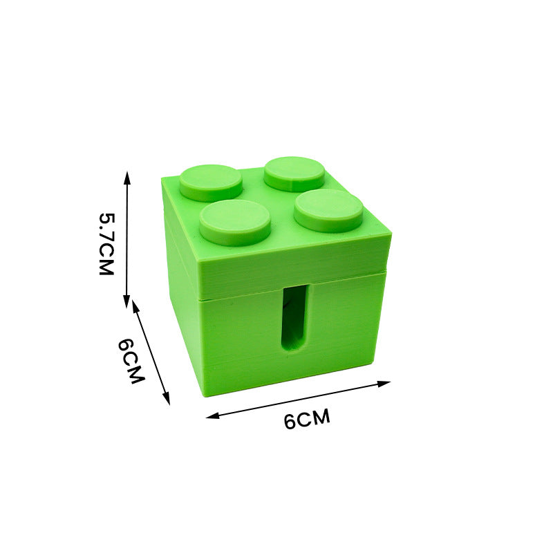 Playful Building Block Desk Cable Holder - Creative Cord Organizer Tidy, 2-Pack