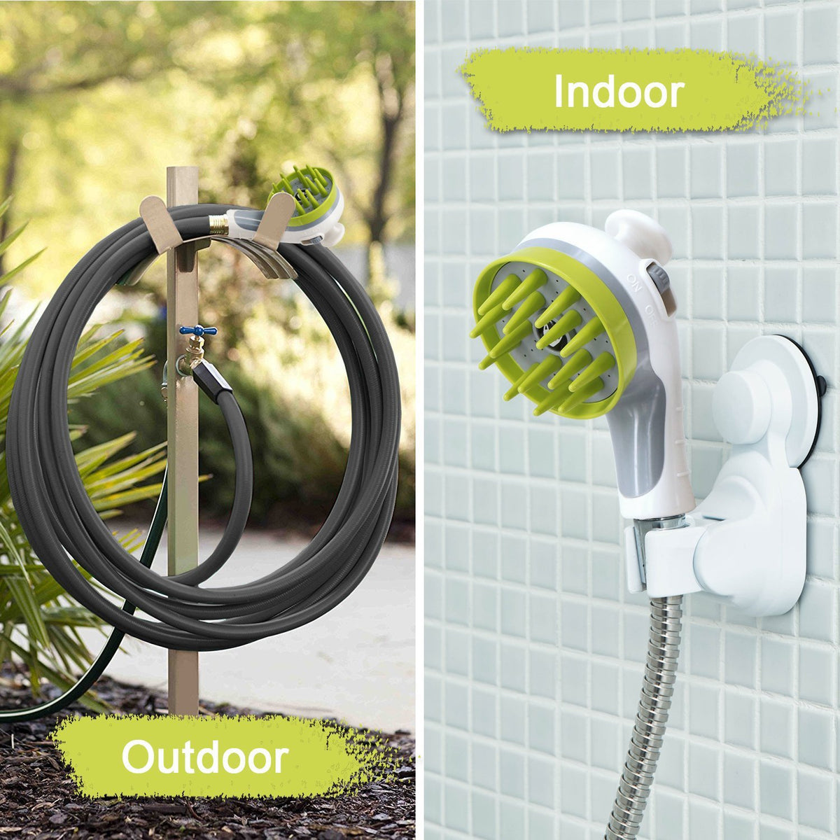 Orange Ultimate Pet Bathing Showerhead - Dog-Friendly Pressure-Boost Spray with Foamer