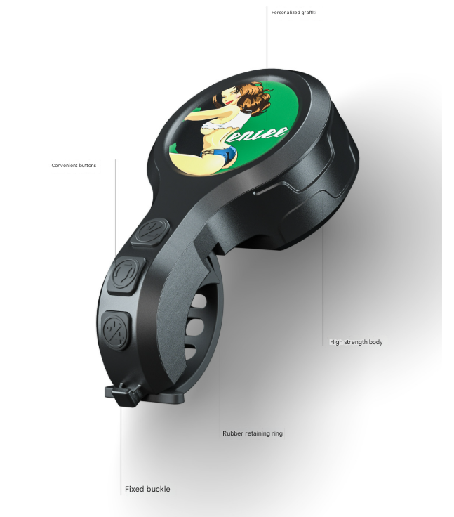 Gorilla Super Loud 2-Piece Bicycle Horn Set - Durable Alarm Bell for Mountain & Road Bikes