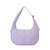 Purple Trendy Nylon Puffer Shoulder Bag for Women - Lightweight Large Capacity Underarm Tote