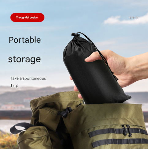 Pink 3-in-1 Waterproof Rain Poncho - Lightweight Hooded Raincoat, Ground Tarp & Emergency Shelter for Hiking, Camping, and Outdoor Survival