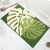 Leaves Fall in Autumn - Green Jacquard Bathroom Mat - Super Absorbent Non-Slip Rug (40x60cm), Toilet Floor Mat for Bathroom/Bedroom/Entryway