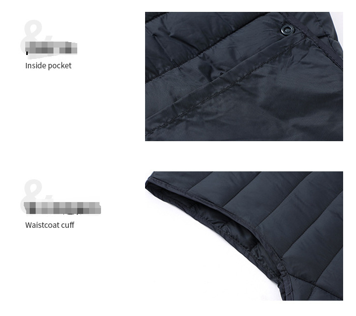 XL Black Men's Lightweight Quilted Puffer Vest - Ideal Sleeveless Jacket for Winter Layering