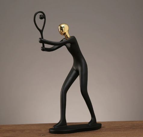 Collectible Sports Figurine Blind Box - Modern Resin Athlete Statue for Home Office Decor