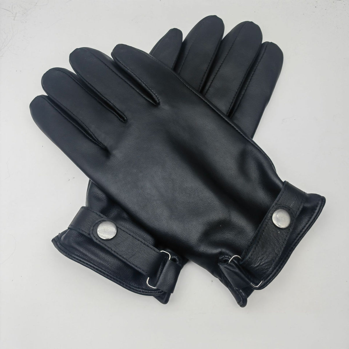 M Black Premium Men&#39;s Genuine Sheepskin Leather Driving &amp; Cycling Gloves