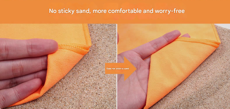 2-Piece Light Purple Quick-Dry Microfiber Sports Towel with Travel Case - Compact & Absorbent for Gym, Swimming & Camping
