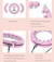 Light pink 24 Sections Adjustable Smart Hula Hoop with Weighted Ball - Never-Fall Fitness Ring with Massage Nodes for Core Training
