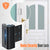 Black Heavy-Duty Hotel Style Security Door Lock - Childproof Door Reinforcement Latch for Home Safety