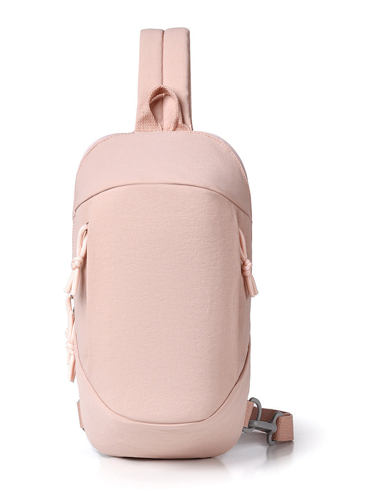Pink Minimalist Anti-Theft Sling Bag for Men &amp; Women - Water-Resistant Crossbody Chest Pack, Fits 9.7-inch Tablet